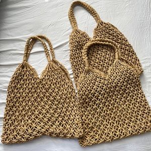 Crochet beach bags